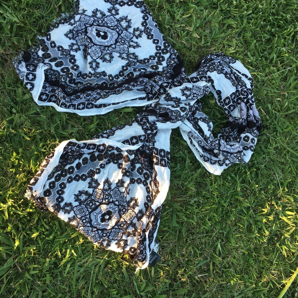 INC International Concepts Printed Wrap Scarf